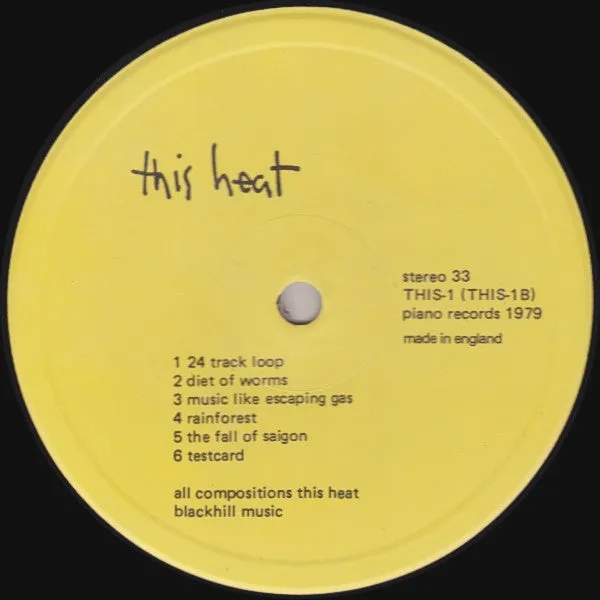 This Heat THIS-1 LP vinyl brukt mono experimental