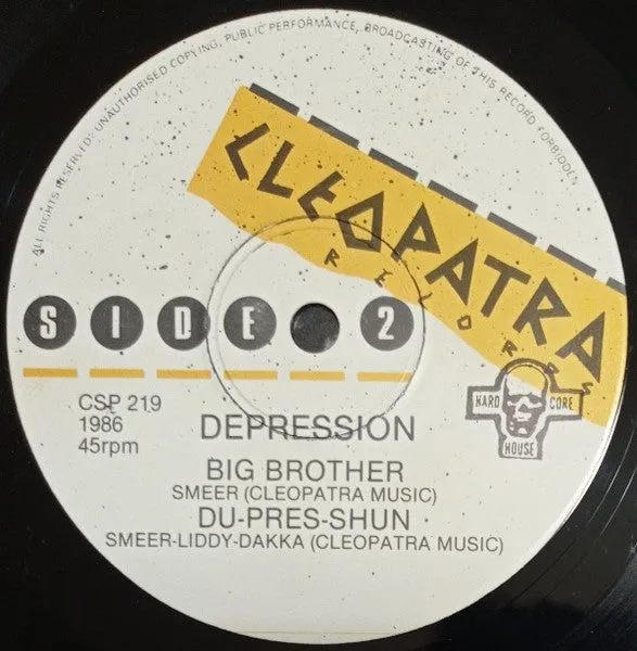 Depression Big Brother 7" vinyl brukt hardcore 1986