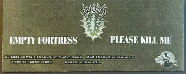 Wøds Empty Fortress 7" vinyl blå hardcore