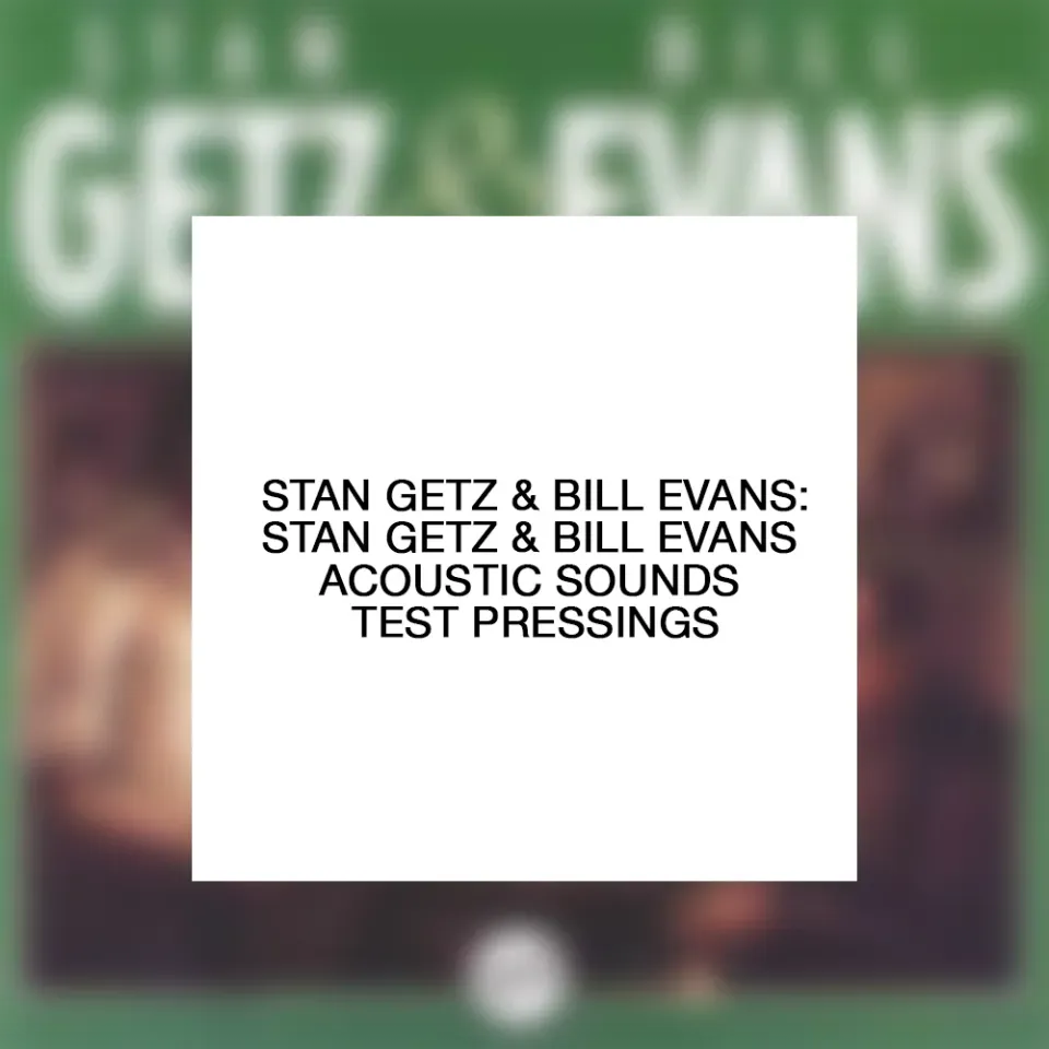 Verve Acoustic Sounds Stan Getz Bill Evans Test Pressing LP