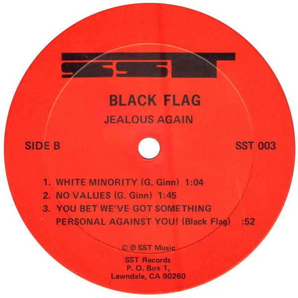 Black Flag Jealous Again 12" EP brukt førstepress