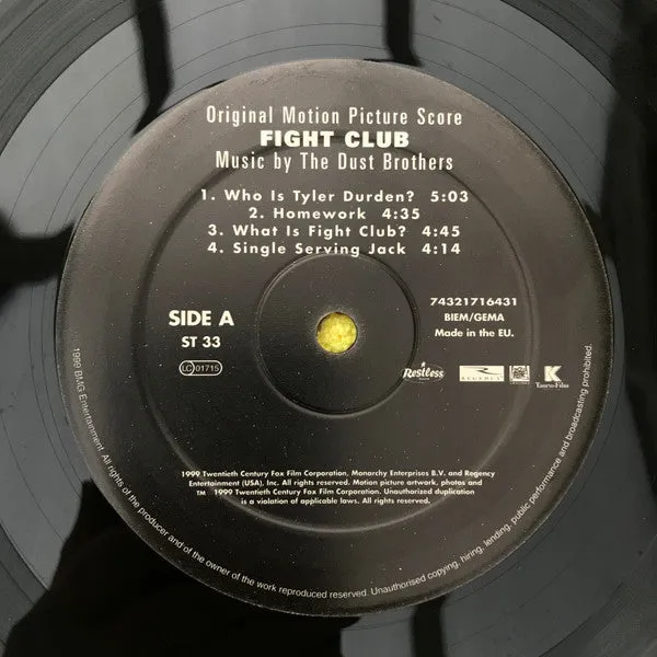 Dust Brothers Fight Club Score 2xLP 180g brukt