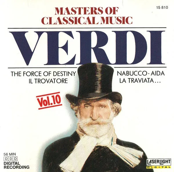 Verdi Masters Of Classical Music Vol.10 CD brukt romantisk