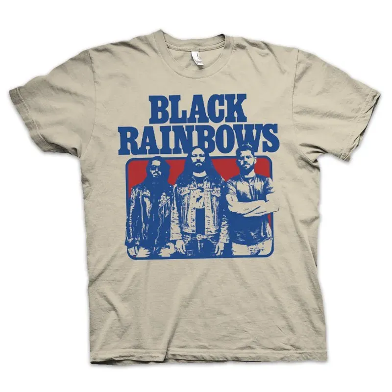 Black Rainbows #13 t-skjorte natural bomull