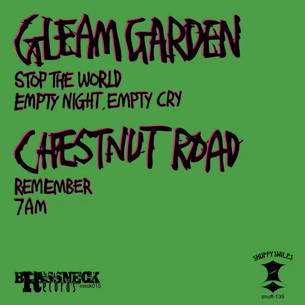 Gleam Garden / Chestnut Road splitt 7" vinyl grønn brukt