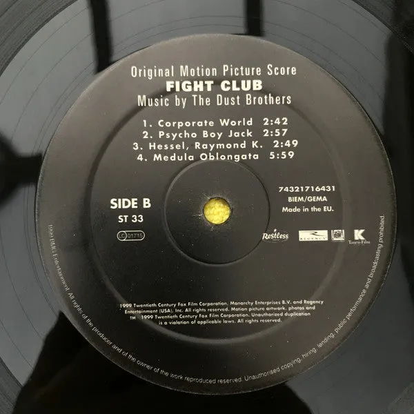 Dust Brothers Fight Club Score 2xLP 180g brukt