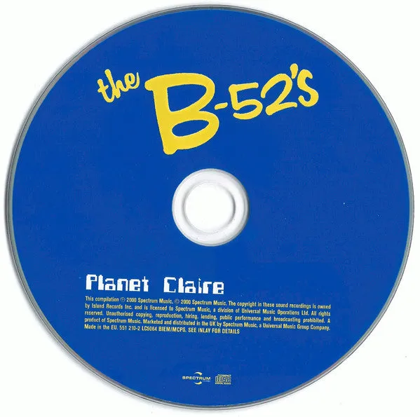 B-52's Planet Claire CD brukt new wave