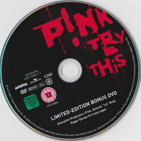 P!NK Try This CD + DVD limited edition brukt