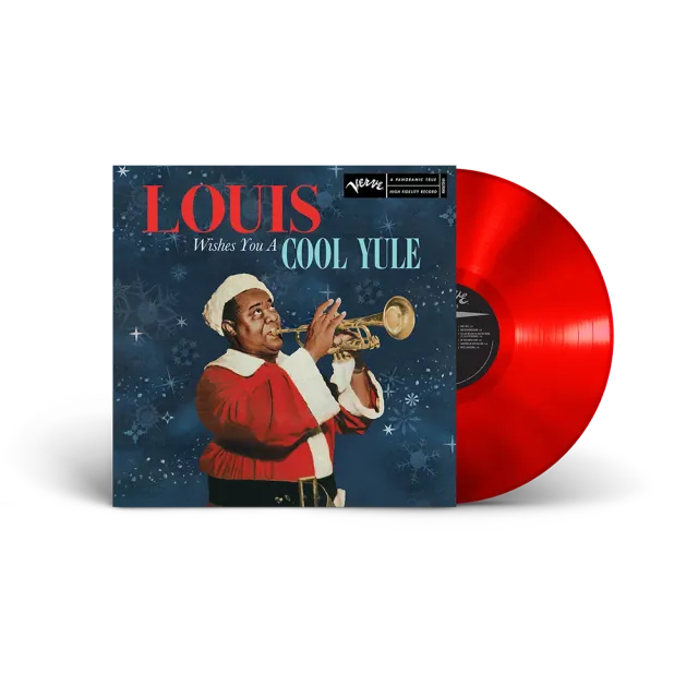 Louis Armstrong Wishes You A Cool Yule vinylplate rød LP jul