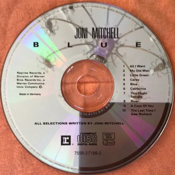 Joni Mitchell Blue CD reutgivelse brukt folkrock