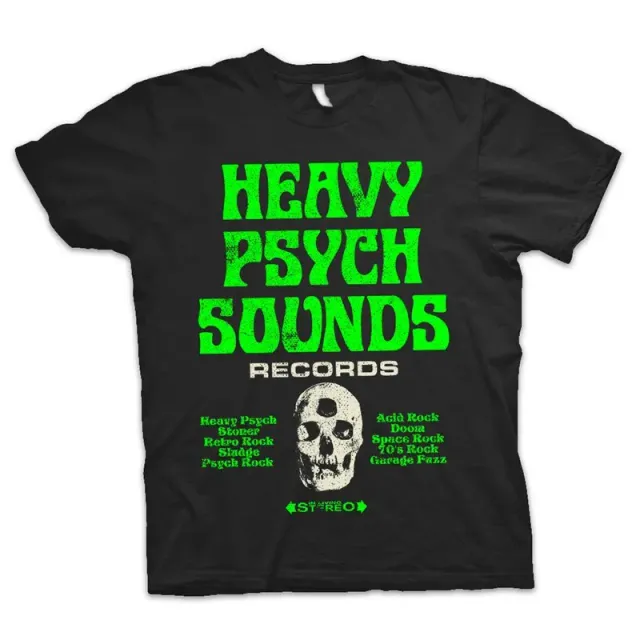 Heavy Psych Sounds #04 t-skjorte svart grønn hvit