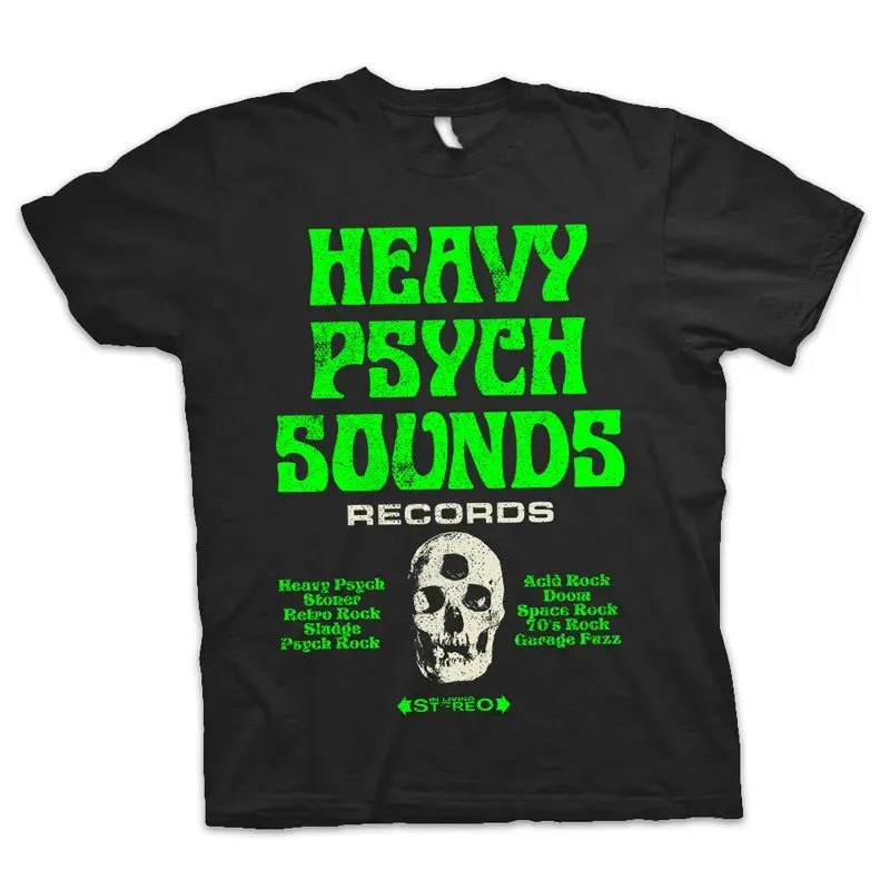 Heavy Psych Sounds #04 t-skjorte svart grønn hvit