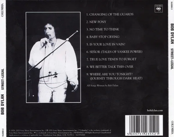 Bob Dylan Street-Legal CD brukt remaster folkrock