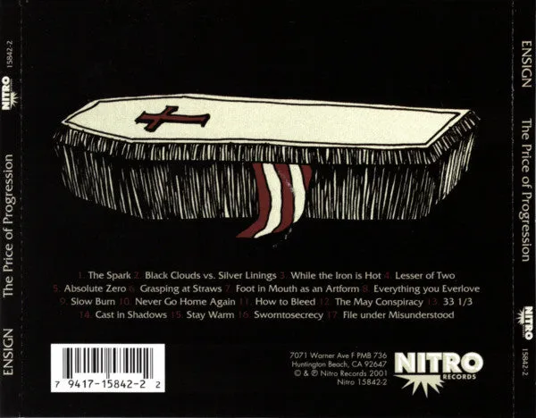 Ensign The Price Of Progression CD brukt – hardcore