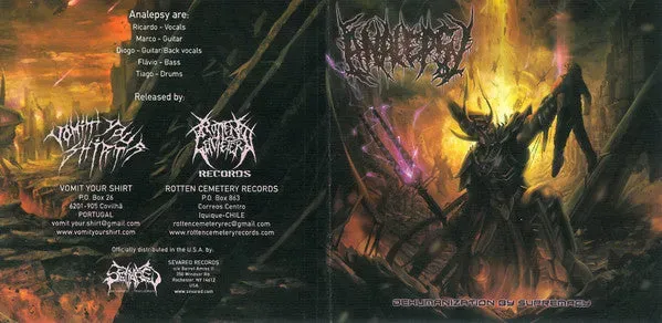 Analepsy Dehumanization By Supremacy CD EP death