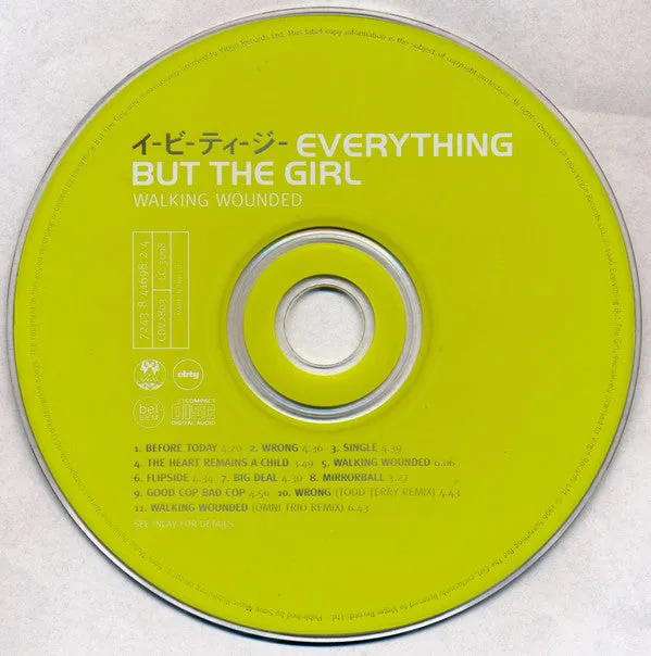 Everything But The Girl Walking Wounded CD album brukt