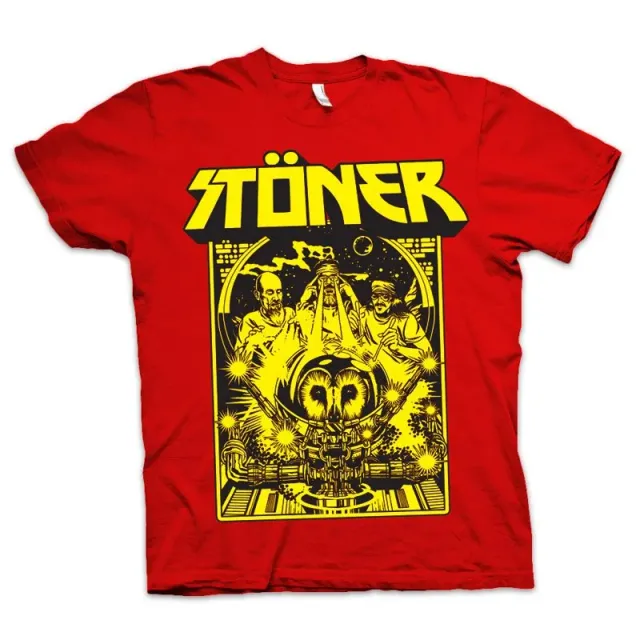 Heavy Psych Sounds Stoner #05 t-skjorte rød/svart/gul