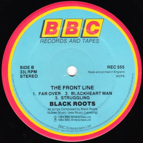 Black Roots The Front Line LP vinyl brukt roots reggae