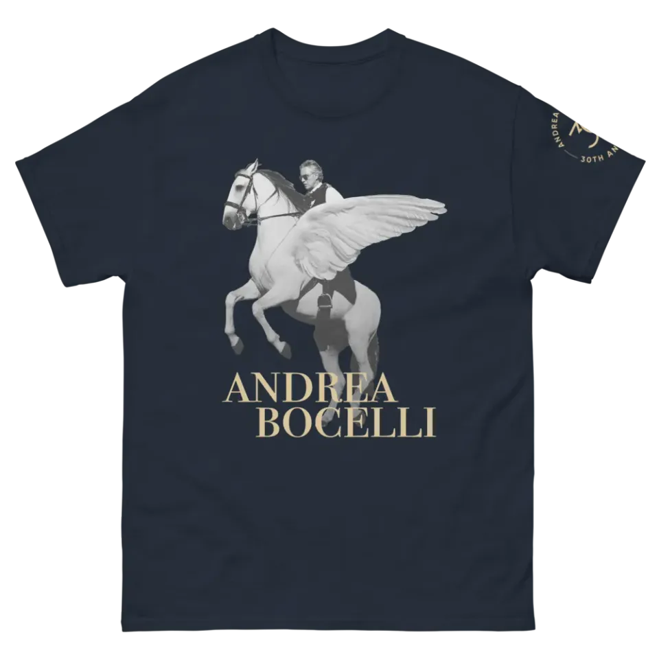 Andrea Bocelli Pegasus t-skjorte 30 år S–2X