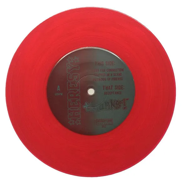 Heresy Thanks! 7" brukt rød remaster EP