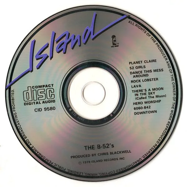 The B-52's album CD brukt new wave jewel case