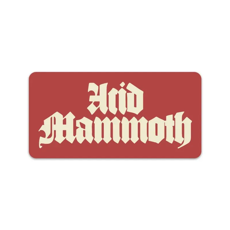 Acid Mammoth #01 patch rød brodert