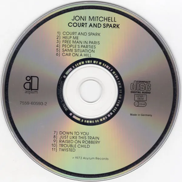 Joni Mitchell Court And Spark CD brukt folk rock