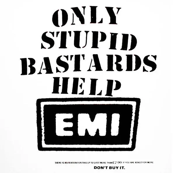 Conflict Only Stupid Bastards Help EMI LP vinyl brukt punk