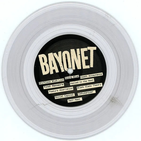 Bayonet Total Massacre 7" vinyl brukt hardcore punk