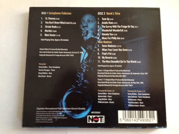 Sonny Rollins Saxophone Colossus 2xCD brukt jazz samling