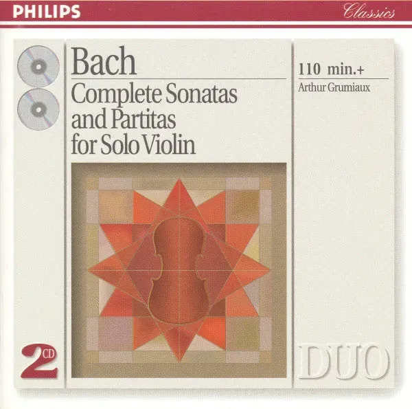 Arthur Grumiaux Complete Sonatas And Partitas 2xCD brukt barokk