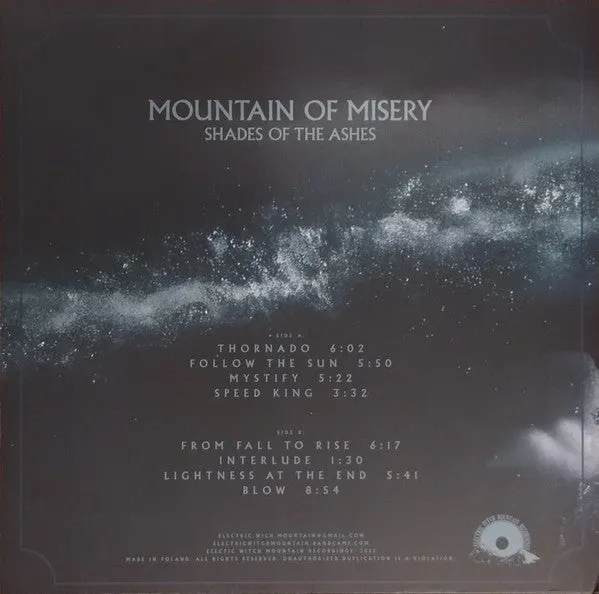 Mountain Of Misery Shades Of The Ashes LP grønn vinyl brukt