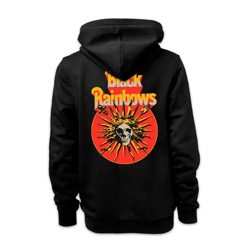 Heavy Psych Sounds Black Rainbows #28 zip-hoodie svart