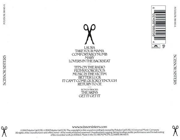 Scissor Sisters Scissor Sisters CD spesial brukt