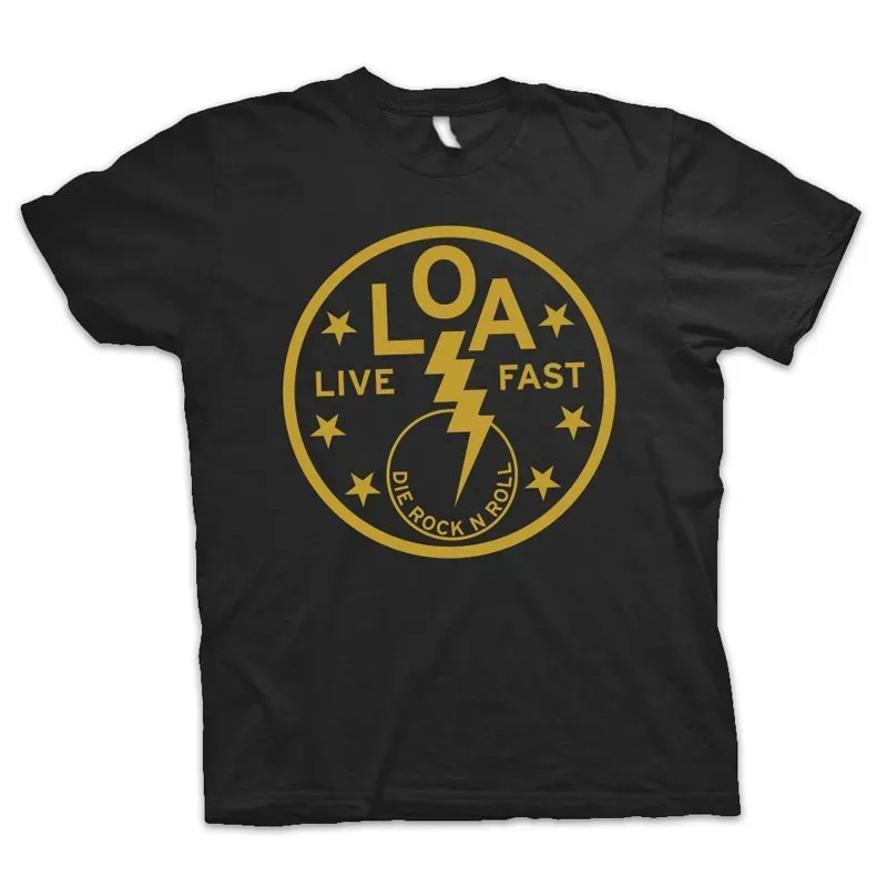 The Lords Of Altamont #02 svart t-skjorte gulltrykk