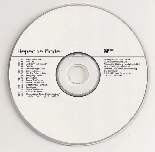 Depeche Mode Singles 81-85 CD remaster samling