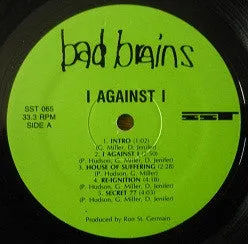 Bad Brains I Against I SST 065 LP brukt funk metal repress