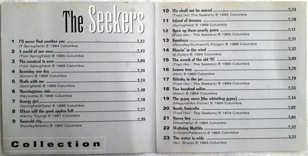 The Seekers Collection CD brukt samling folkpop