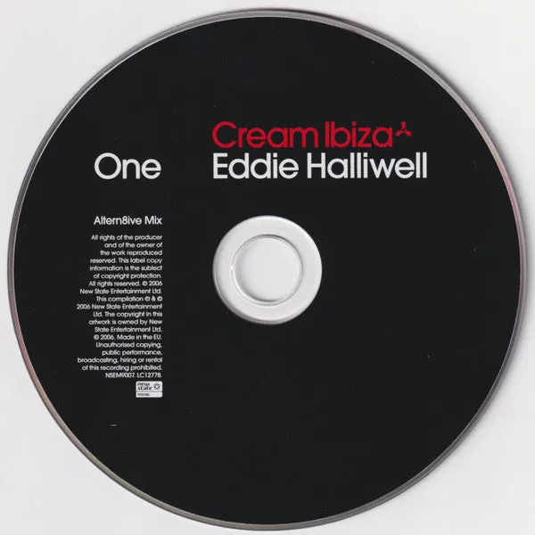 Eddie Halliwell Cream Ibiza 2xCD brukt mix