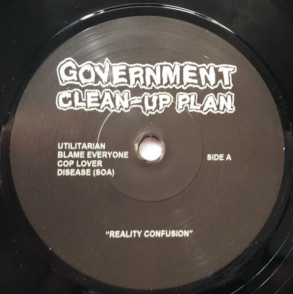 Government Clean-Up Plan Reality Confusion 7" brukt