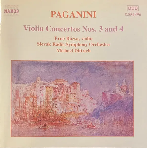 Paganini Fiolinkonsert 3 og 4 CD brukt romantisk