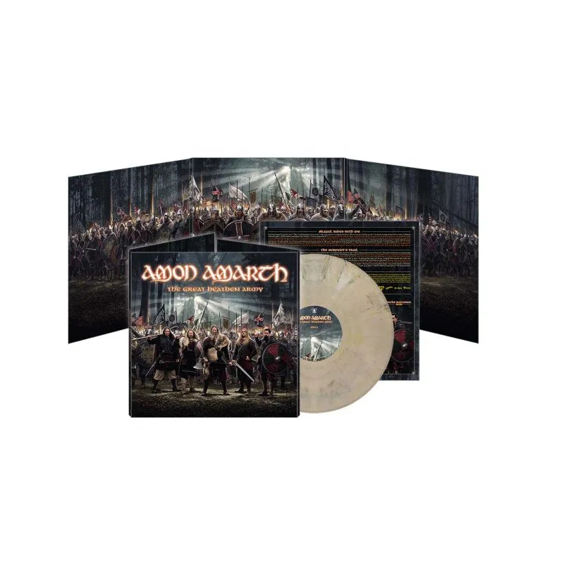 Amon Amarth Great Heathen Army LP hvit marmorvinyl