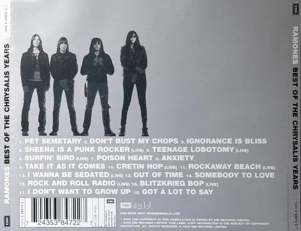 Ramones Best Of The Chrysalis Years CD samling brukt