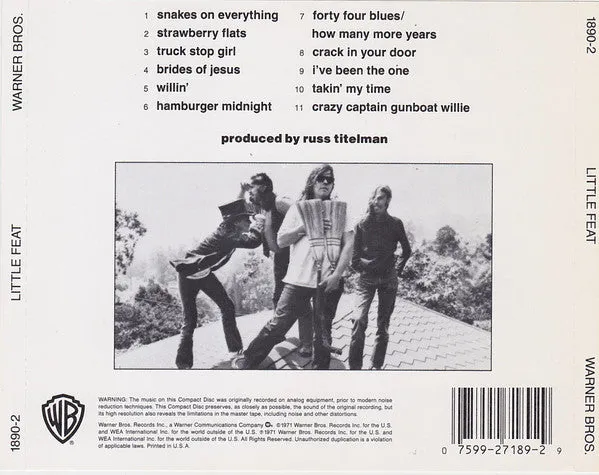 Little Feat Little Feat CD brukt bluesrock 1987