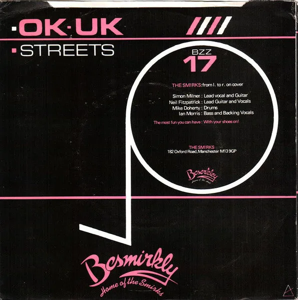 The Smirks OK-UK 7" singel brukt power pop