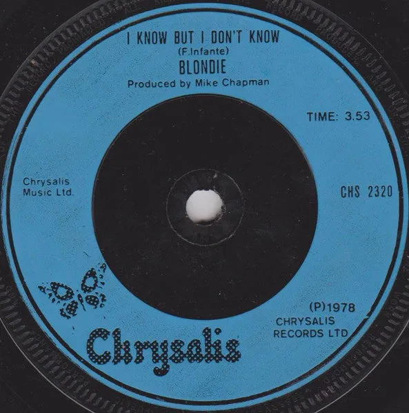 Blondie Sunday Girl 7" singel brukt 1978 new wave