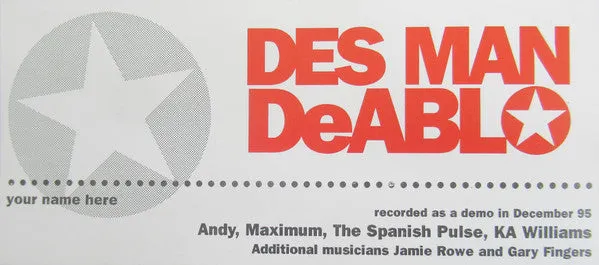 Des Man DeAblo Fever 7" vinyl brukt indie