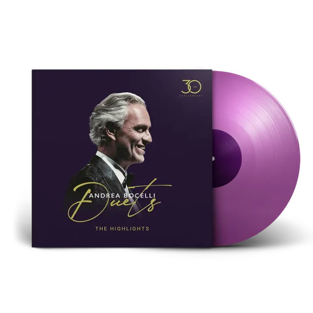Andrea Bocelli Duets 30th Anniversary lilla LP
