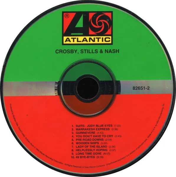 Crosby Stills & Nash album CD brukt remaster