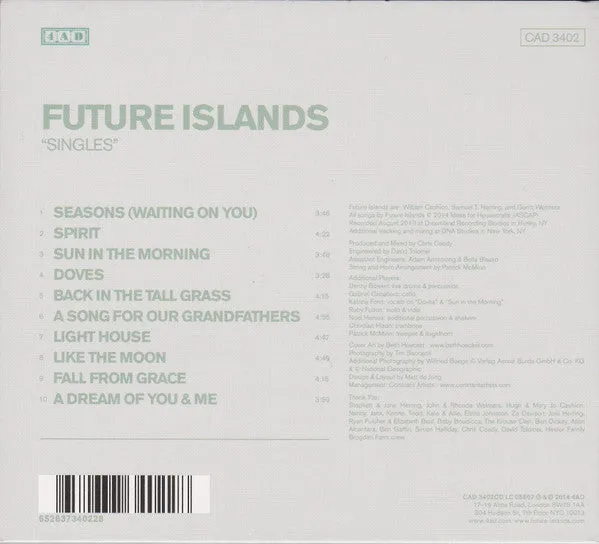 Future Islands Singles CD brukt digipak synth-pop